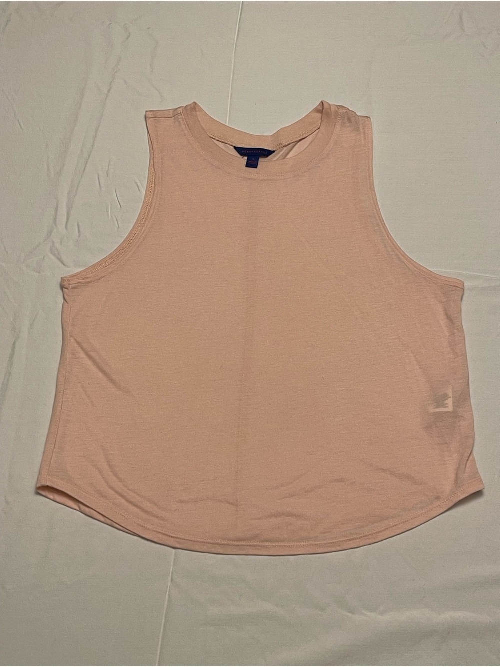 Y2K Aeropostale Clean Girl Baby Pink Lightweight Cropped Muscle Tank